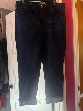 Democracy Women's Dark Blue Stretch Jeans - Comfortable Everyday Fit